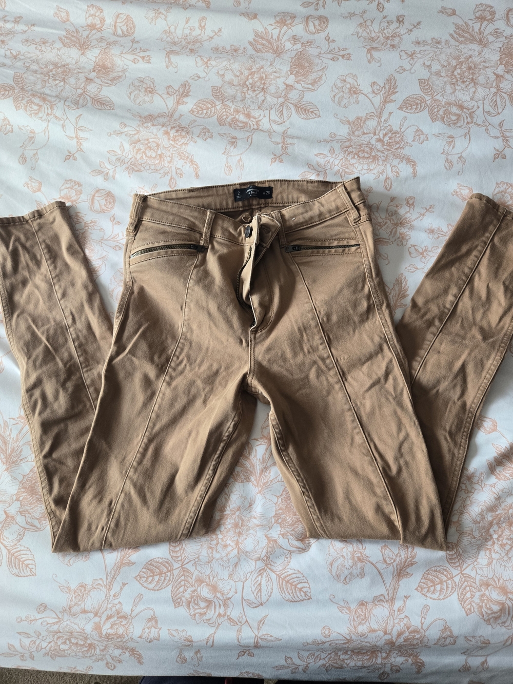Women's Slim Fit Tan Pants